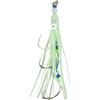 JUSKAQZYI ami pesca Ami da pesca calamari UV Glow confezione da 3 5 pollici Green Goblin
