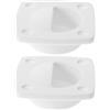 DINHEAROM Maniglia in Nylon Sportelli a Incasso per Bianco Porte Cabina Barca | Montaggio a Filo, Finitura Liscia e Minimalista, per Gavoni e Spazi Nautici