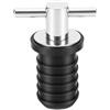 Xiuganpo Tappo di Scarico per Barca con Maniglia a T, Tappo Autosvuotante | Acciaio Inox e Gomma, Tenuta Stagna per Barche, Yacht e , 17-20 mm.