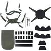 CZMYCBG Kit di Sostituzione Della Sospensione Tattica per Casco Kevlar | Cinturino Regolabile, Imbottiture Interne del Casco, Borsa a Rete, Set Completo di Accessori Per Modifiche
