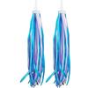 ECVGHD Stelle filanti da manubrio per bambini, con nappe, blu, bianco, viola