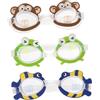 VERDANVERSE Occhialini da Nuoto 3 Pezzi Blu Pvc Design Animali | Festa Estiva, Grandi Occhiali da Nuoto, Nuotino Occhialini, Occhialini Cobra, Occhialini da Nuoto Ragazzi