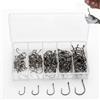 Mystnviou Ami da pesca multiuso con occhiello, set da 150 pezzi con occhiello, assortimento #4#6#8#10#12, ami da pesca in acciaio al carbonio per carpe, trota, persico, acqua dolce