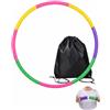 BTACGWP Hula Hoop con Borsa da Trasporto, 8 Pezzi, Regolabile, Fitness e Ginnastica