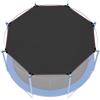 Bankeep Protezione solare per trampolino elastico, UPF 50+, tettuccio per trampolino da 6/8 aste, impermeabile, antivento, accessorio per tappeto elastico per bambini (6 aste, 4,3 m)