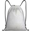 Pidgazdfgv Vecchio Bianco Muro di Mattoni Coulisse Zaino Sportivo Palestra Sackpack Tasche In Mesh Resistente All'acqua Stringa Bag, Nero , S, Classico