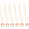 SEWOART 6 Pezzi Stringinaso Nuoto in Silicone Beige con Cinghia Elastica