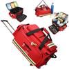 GENERIC Zaino Medico Di Emergenza Con Ruote, Zaino Professionale Di Primo Soccorso, Borsa Di Pronto Soccorso Ad Alta Capacità Per Soccorritori, Con Trolley/scomparti Rimovibili, Ideale Per Viaggi,