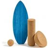 ExKeen Surfin, Balance Board in legno con rullo, emisfero e palla di equilibrio, tavola da surf per interni e adulti