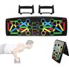 Vicyol S&D Barre Parallele Push Up 14 in 1 Pieghevole - Tavola per Flessioni con Codice Colori, Impugnature Antiscivolo, Allenamento Petto Spalle Schiena Tricipiti, Fitness Casa Indoor Outdoor