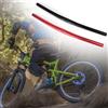 RichVibe Lega di alluminio per manubrio della bicicletta 25.4mm morsetto 540mm Larghezza Barra diritta per MTB Mountain per Bike Ciclismo per Rosso