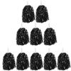 YUYUETIME 10 Pezzi Pompom da Cheerleader Manico Nero, Leggero e Portatile | Pet e Abs Riutilizzabile, per Squadre di Tifo e Celebrazioni, Pon Pon Cheerleader Bambina