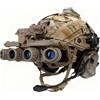 cuguoe Kit casco tattico FAST ABS con supporto flip modello telescopio a 4 lenti | Light ABS & EPP Pads, Flip Goggles & Comms Headset, 4-lens Scope Model & Signal Lights.