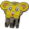 Generic Marcatore per palline da golf, magnetico per palline da golf, con tigre dei cartoni animati, clip per cappelli da golf, per borse da golf, strumenti portatili per donne, ragazze