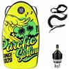 LOVIVER Surfing Body Board Tavola da Surf Gonfiabile Tavoletta Tavole da Nuoto PVC Resistente con Maniglia Valvola Ad Alta Pressione E Laccio Leggera E, Giallo