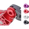 RichVibe 2 viti di montaggio M10 x P1.0 per deragliatore posteriore della bicicletta, in lega di alluminio, per tendicatena, colore argento