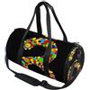 GuoChe Borsone sportivo rotondo leggero con tasca interna borsa da palestra per uomo donna borsone per viaggi sport bambini pois giorno serpente amanti internazionale Dot Day