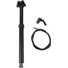 RichVibe Mountain for Bike Dropper Post 30,9 mm Reggisella in lega di alluminio con passaggio interno del cavo, tubo di sospensione leggero con telecomando per ciclismo, nero, 425 mm