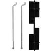 YARNOW Staffa di Fissaggio Batteria per Golf Cart, Battery Rack, Plastica e Metallo, Supporto Stabile, Installazione e Manutenzione Facili, per Golf Cart Txt 70045-g01