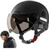 Hogvinnatil Casco da ciclismo, Casco per adulti - Casco da montagna e strada - Casco da sci con occhiali protettivi, Casco da snowboard per attrezzatura da sci e snowboard