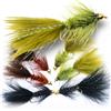 The Fly Crate Woolly Bugger trout Fly Fishing streamer Assortment - 6 Flies