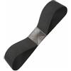 TISHITA Correttore Swing Golf Stabilizzazione Braccia Triangolo Solido Memoria del Gesto Pelle Poliestere Fissaggio Sicuro Adatto a Principianti Pratica, Nero, Pelle