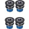 RichVibe Bulloni per pedivella M15 per Bosch eBike ISIS Asse ES25 Spline Centro Albero in Acciaio Electro Argento Antiruggine 2 Pezzi Nero