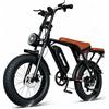 DEEPOWER V8 Bicicletta Elettrica per Adulti, Batteria Rimovibile 48V 20Ah, Autonomia 50-110KM, Pneumatici Fat 20×4.0, Freni a Disco Meccanici, Sospensioni Complete All-Terrain