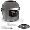 Moulinex Multicook & Fry MZ730BF0 Multicooker e friggitrice ad aria integrata, con 12 programmi, cottura su 2 piani, funzione di programmazione, capacità da 6 l, grigio (gris hippo)