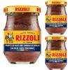 Rizzoli Filetti di Alici del Canale di Sicilia in Olio 100% Italiano 80g in Vaso - Confezione da 3