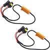 Generic Decodificatore di Resistenza Ricambi Auto 50W 6Ω H11 880 881 LED in Metallo per Indicatori di Direzione/fendinebbia, Rimozione Errori di Avviso Bus CAN OBC, Installazione Semplice