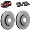 OP Kit dischi 283mm e pastiglie freno anteriori compatibile con Citroen C3 II 2009-2016