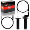 1PZ IT5-DB2 5 pezzi Kit Manopola Acceleratore con Cavo, 7/8 Gas Rapido Manopole Antiscivolo, per Moto da Cross Pit Bike e ATV 50-250cc