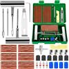 BGIUSQF 58 PCS Kit Riparazione Pneumatici Auto, Robusto Kit Riparazione Pneumatici Moto, Portatile Ripara Gomme Auto, Kit Riparazione Gomme Moto per Auto, Moto, ATV, Trattore, Camper, SUV, Jeep