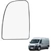 Ruolin Vetro Specchietto Retrovisore Sinistro, Vetro Specchio Retrovisore Esterno Auto Compatibile con Ducato Jumper Boxer 2006-2021