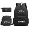 KASENFASHION Stray SKZ00 Zaino Scuola Bambini Stile Kpop Set 3 in 1 Zaino con Tracolla e Astuccio Grande Capacità Scomparto Laptop 15,6 Pollici Impermeabile Leggero