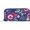 Travelon Portafoglio con cerniera singola con blocco RFID, motivo floreale, 19 x 10 x 1,9 cm, Mod Floreale, 7.75"W x 4"H x 0.75"D, Portafoglio con cerniera singola con blocco RFID