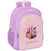 safta K-POP Demon Hunters - ICONIC - Zaino scuola bambino, zaino bambino, zaino per bambini, adattabile al carrello, ideale per bambini in età scolare, comodo e versatile, resistenza, 33 x 14 x 42 cm