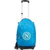 Colourbook Zaino Trolley Scuola Napoli Ufficiale 4 in 1 Con Pallone (Azzurro)