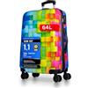 NOWI Set di valigie Santa Cruz - 3 pezzi valigia rigida in ABS con serratura a combinazione, 4 ruote doppie, piegatura estensibile, girevole a 360°, leggera e robusta, valigetta da viaggio con ruote