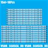 NONE New18 Pz/set striscia LED per Sam sung UE55JU6800 V5DR_550SCA_R0 V5DR_550SCB_R0 BN96-38482A UE55JU6800K BN96-38481A