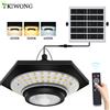 AMARYLLIS Luce solare per capannone Lampada a sospensione solare per interni ed esterni 228/180 LED 1000LM 5 modalità con telecomando per garage gazebo fienile