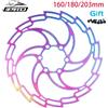 GOLDIX IIIpro disco freno per bicicletta 6 bulloni in acciaio inossidabile colorato 160mm 180mm 203mm MTB Mountain Road Bike freni rotori parti
