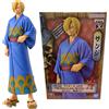 Bandai Anime One Piece DXF Figure wano Country 17cm Vinsmoke Sanji Roronoa Zoro Model Toy Decoration Collection regalo di compleanno per bambini