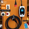 Feyree 22KW Tipo 2 Cavo EVSE Wallbox e Caricatore EV Portatile 32A Trifase Wi-Fi APP Stazione di Ricarica Rapida Intelligente per Veicoli Elettrici