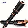 Tinsol Bigodino automatico per capelli Ferro arricciacapelli automatico Bigodino d'aria rotante in ceramica Air Spin Wand Styler Curl Machine Bigodino di capelli magico