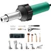 SucceBuy 1600W Pistola per saldatura di plastica Saldatore di plastica ad aria calda PVC TPO Vinile Pistola termica Torcia per saldatura Kit pistola con cassetta degli attrezzi per PP/PE