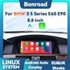 BONROAD Schermo di visualizzazione multimediale wireless CarPlay Android Auto per BMW Serie 5/3 E60 E61 E62 E63 E90 E91 E92 E93 M3 CCC CIC monitor