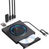 Bytelike Masterizzatore USB esterno blu-ray/DVD portatile per Desktop/Laptop USB3.0 Design della scheda di espansione compatibile con Windows/Mac