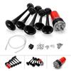 NONE Compressore tromba d'aria nera a 5 trombe universale 12V 125dB DIXIE tromba d'aria musicale Dukes of Hazzard generale-Lee auto camion barca